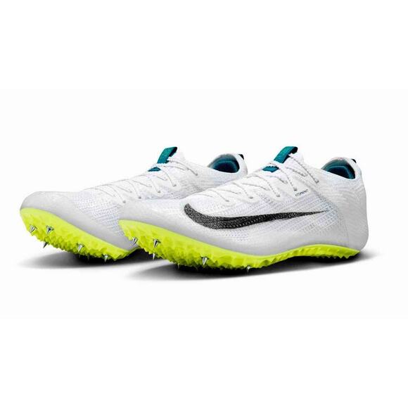 Mens 7.5 Nike Zoom Superfly Elite 2 Flyknit White Green Spikes FZ9662-100 (W 9)